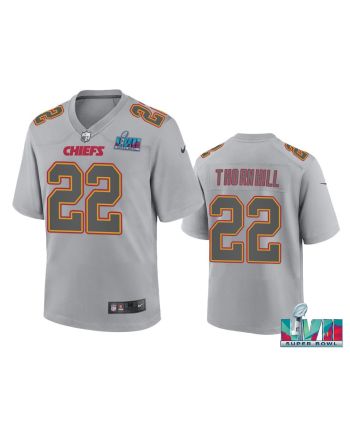 Juan Thornhill 22 Kansas City Chiefs Super Bowl LVII Youth Atmosphere Game Jersey - Gray