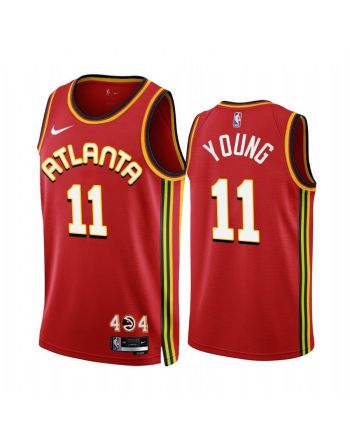 Trae Young 2022-23 Atlanta Hawks Red 11 Icon Edition Jersey - Men Jersey