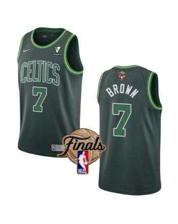 Boston Celtics Celtics Jaylen Brown 7 Final 2022 Men Jersey Earned Green