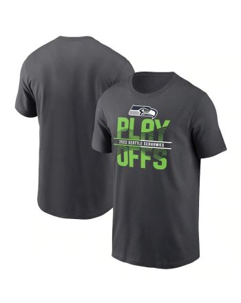 Seattle Seahawks 2022 NFL Playoffs Iconic T-Shirt - Anthracite