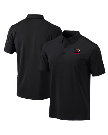 Miami Heat Playoffs 2022 Black Slim Fit Short Sleeves Polo - Men