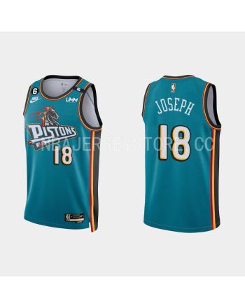 Detroit Pistons Cory Joseph 18 2022-23 Classic Edition Teal Men Jersey