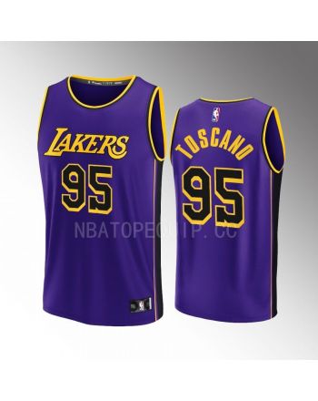 Los Angeles Lakers 95 Juan Toscano-Anderson Statement Men Jersey 2022-23 Fast Break Purple