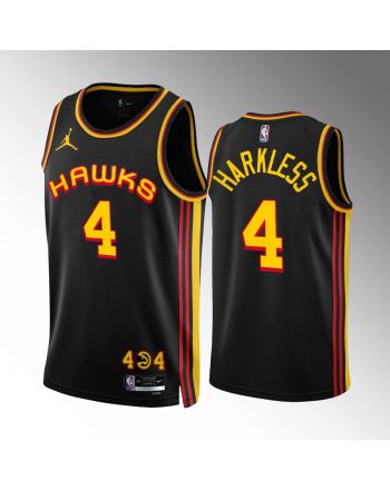 Atlanta Hawks Maurice Harkless 4 2022-23 Statement Edition Black Jersey Swingman