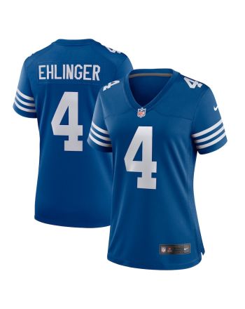 Sam Ehlinger 4 Indianapolis Colts Women's Game Player Jersey - Blue