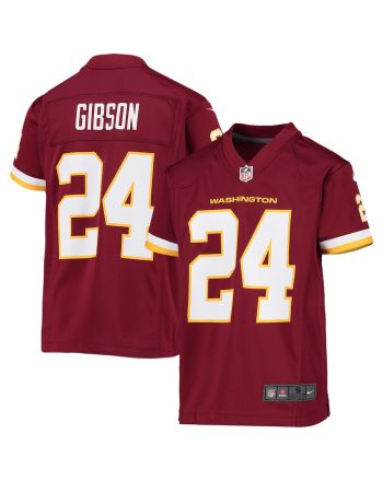 Antonio Gibson 24 Washington Commanders Football Team Game YOUTH Jersey - Burgundy