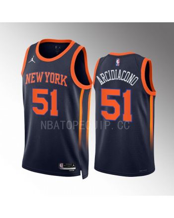 New York Knicks Ryan Arcidiacono 51 2022-23 Statement Edition Navy Men Jersey Swingman