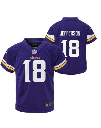 Justin Jefferson 18 Minnesota Vikings Preschool Game Jersey - Purple