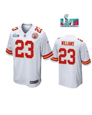 Joshua Williams 23 Kansas City Chiefs Super Bowl LVII White Men Game Jersey