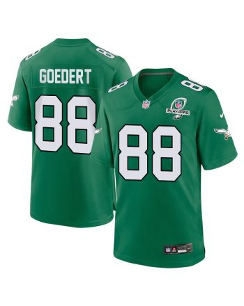 Dallas Goedert 88 Philadelphia Eagles 2023 Playoffs Patch Alternate Game Men Jersey - Kelly Green