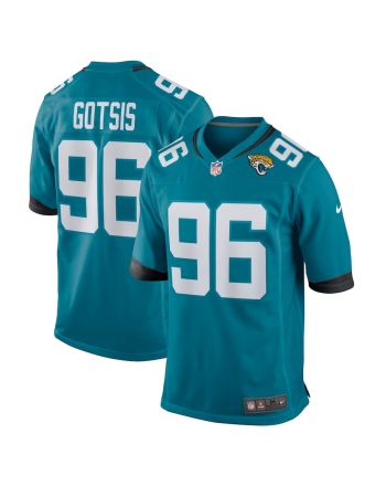 Adam Gotsis 96 Jacksonville Jaguars Men's Game Jersey - Teal