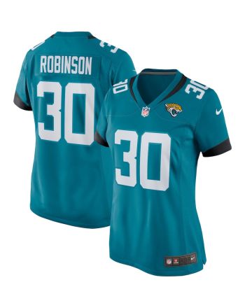 James Robinson 30 Jacksonville Jaguars Women's Game Team Jersey - Teal