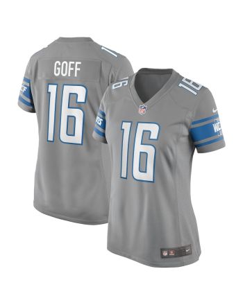 Jared Goff 16 Detroit Lions Women Game Jersey - Gray