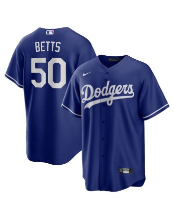 Mookie Betts 50 Los Angeles Dodgers Alternate Men Jersey - Royal