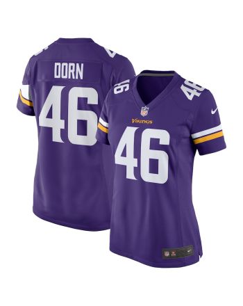 Myles Dorn 46 Minnesota Vikings Women Game Jersey - Purple