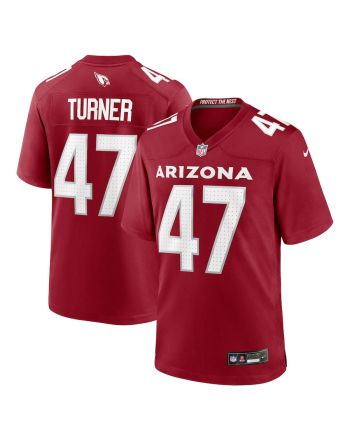 Ezekiel Turner 47 Arizona Cardinals Men Team Game Jersey - Cardinal