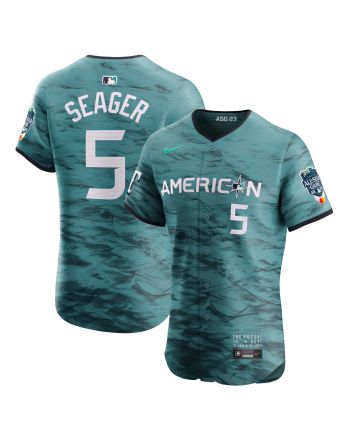 Corey Seager 5 American League 2023 MLB All-Star Game Vapor Elite Jersey - Teal