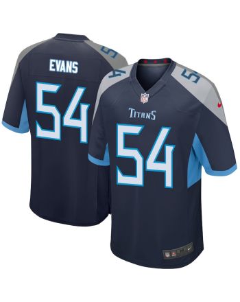 Rashaan Evans 54 Tennessee Titans Men Game Jersey - Navy