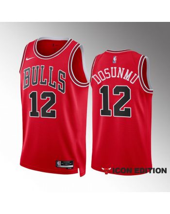 Ayo Dosunmu 12 2022-23 Chicago Bulls Red Icon Edition Jersey Swingman