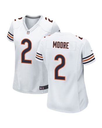 D.J. Moore 2 Chicago Bears Game Women Jersey - White