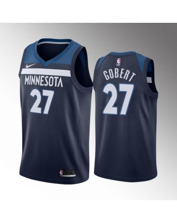 Rudy Gobert 27 Minnesota Timberwolves 2022-23 Icon Edition Navy Jersey