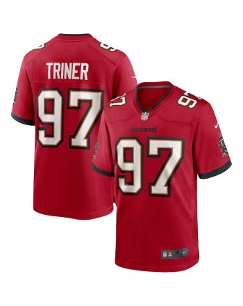 Zach Triner 97 Tampa Bay Buccaneers Men Game Jersey - Red