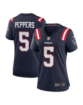 Jabrill Peppers 5 New England Patriots Women's Game Player Jersey - Navy