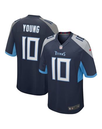 Vince Young 10 Tennessee Titans Men Game Retired Jersey - Navy