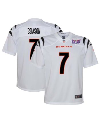 Boomer Esiason 7 Cincinnati Bengals Super Bowl LVIII YOUTH Away Limited Jersey - White