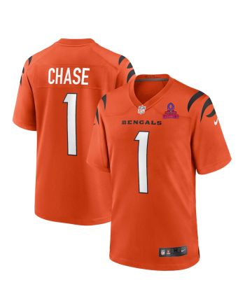 Ja’Marr Chase 1 Cincinnati Bengals 2024 Pro Bowl Patch Alternate Game Men Jersey - Orange