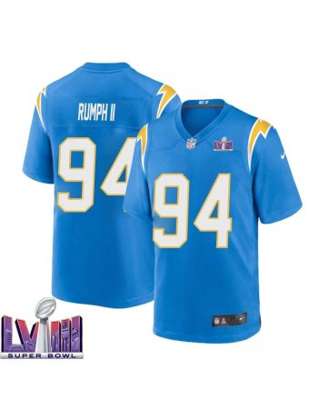 Chris Rumph II 94 Los Angeles Chargers Super Bowl LVIII Men Home Game Jersey - Powder Blue