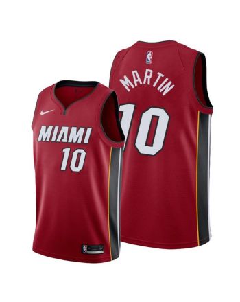 Caleb Martin 10 Miami Heat Statement Edition Red Jersey - Men Jersey