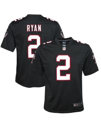 Matt Ryan 2 Atlanta Falcons YOUTH Throwback Game Jersey - Black