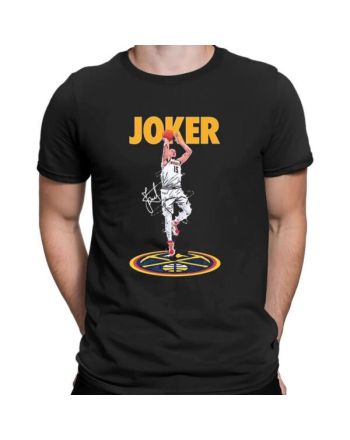 Joker Nikola Jokic 15 Denver Nuggets Signature T-Shirt - Black