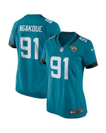 Yannick Ngakoue 91 Jacksonville Jaguars Women's Game Jersey - Teal