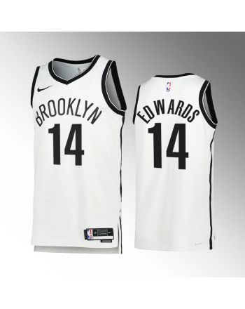 Kessler Edwards 14 2022-23 Brooklyn Nets White Association Edition Jersey Swingman