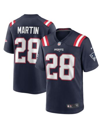 Curtis Martin 28 New England Patriots Men Game Retired Jersey - Navy