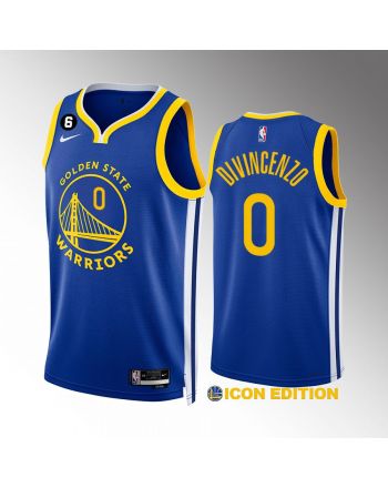 Golden State Warriors Donte DiVincenzo 0 Icon Edition Royal Jersey 2022-23 Swingman