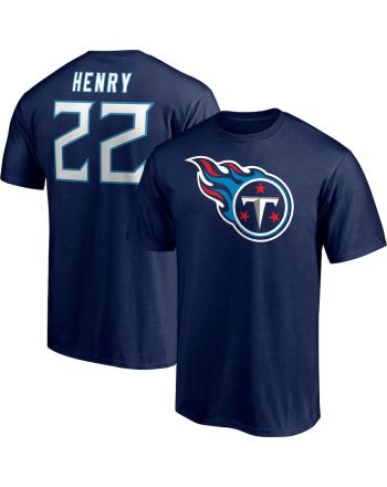 Derrick Henry 22 Tennessee Titans Unisex T-Shirt - Navy