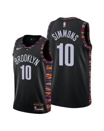 Ben Simmons 10 Brooklyn Nets Biggie Music Eidition Black Jersey 2022 New Number - Men Jersey