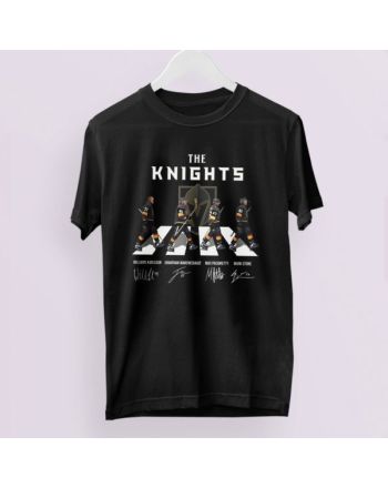 Vegas Golden Knights The Knights Abbey Road Signatures T-Shirt - Black