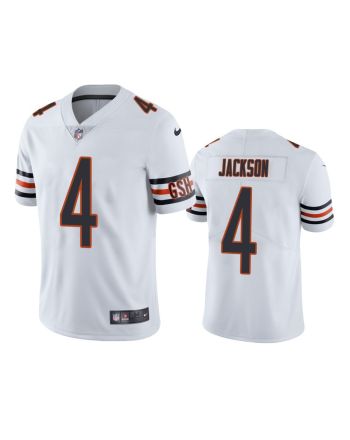 Eddie Jackson 4 Chicago Bears White Vapor Limited Jersey