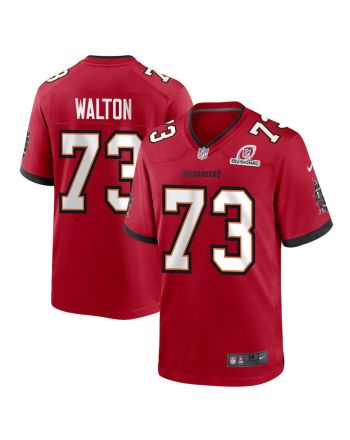 Brandon Walton 73 Tampa Bay Buccaneers 2024 Divisional Patch Game Men Jersey - Red