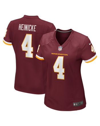 Taylor Heinicke 4 Washington Commanders Football Team Women Jersey - Burgundy