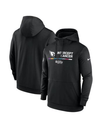 Arizona Cardinals 2022 NFL Crucial Catch Therma Performance Pullover Hoodie - Black