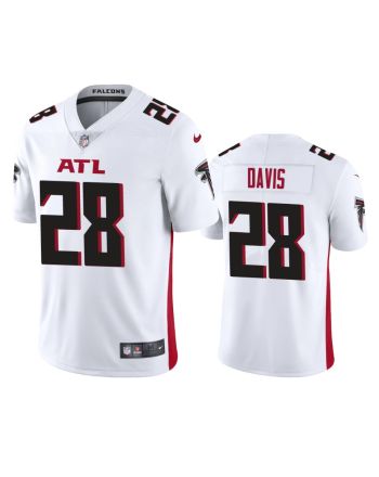 Mike Davis Atlanta Falcons 28 White Vapor Limited Jersey