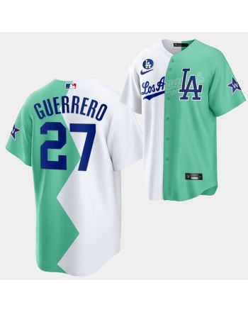 Los Angeles Dodgers Vladimir Guerrero 2022-23 All-Star Celebrity Softball Game 27 White Green Jersey