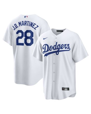 J.D. Martinez 28 Los Angeles Dodgers Home Men Jersey - White