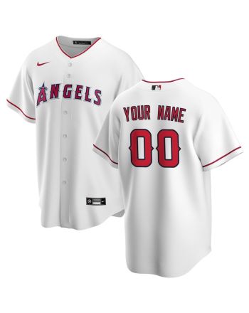 Los Angeles Angels Home Custom Men Jersey - White