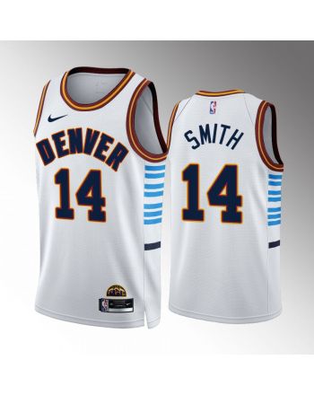 Ish Smith 14 2022-23 Denver Nuggets White City Edition Jersey Swingman